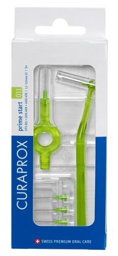 CURAPROX CPS 011 SCOVOLINO PRIME START 011 LIME GREEN 5 PEZZI - Parafarmacia Mostacciano