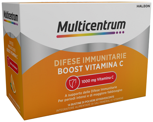 MULTICENTRUM DIFESE IMMUNITARIE BOOST VITAMINA C 14 BUSTINE - Parafarmacia Mostacciano