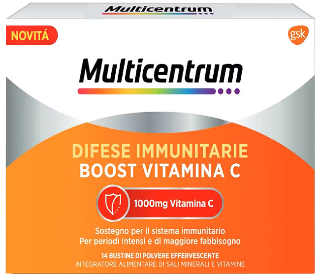 MULTICENTRUM DIFESE IMMUNITARIE BOOST VITAMINA C 28 BUSTINE - Parafarmacia Mostacciano