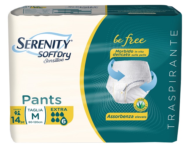 SERENITY PANTS SD SENSITIVE EXTRA M 14 PEZZI - Parafarmacia Mostacciano