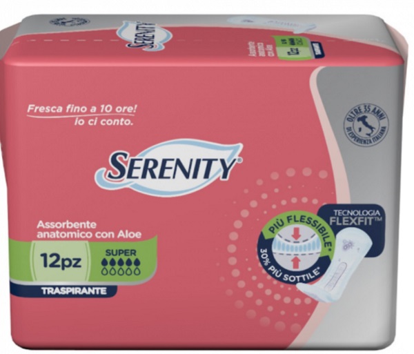 PANNOLONE PER INCONTINENZA SERENITY LIGHT LADY SUPER 12 PEZZI - Parafarmacia Mostacciano
