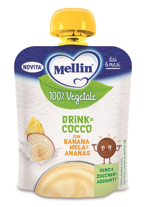 MELLIN POUCH COCCO MELA BANANA ANANAS 90 G - Parafarmacia Mostacciano