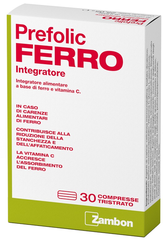 PREFOLIC FERRO 30 COMPRESSE - Parafarmacia Mostacciano