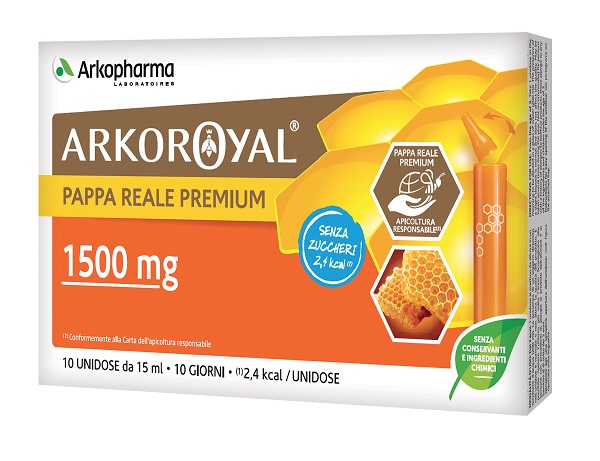 ARKOROYAL PAPPA REALE 1500MG SENZA ZUCCHERO 10 FLACONCINI DA 15 ML - Parafarmacia Mostacciano