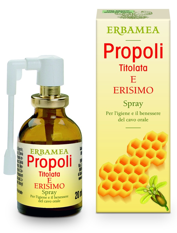 PROPOLI ERISIMO TITOLATA SPRAY 20 ML - Parafarmacia Mostacciano