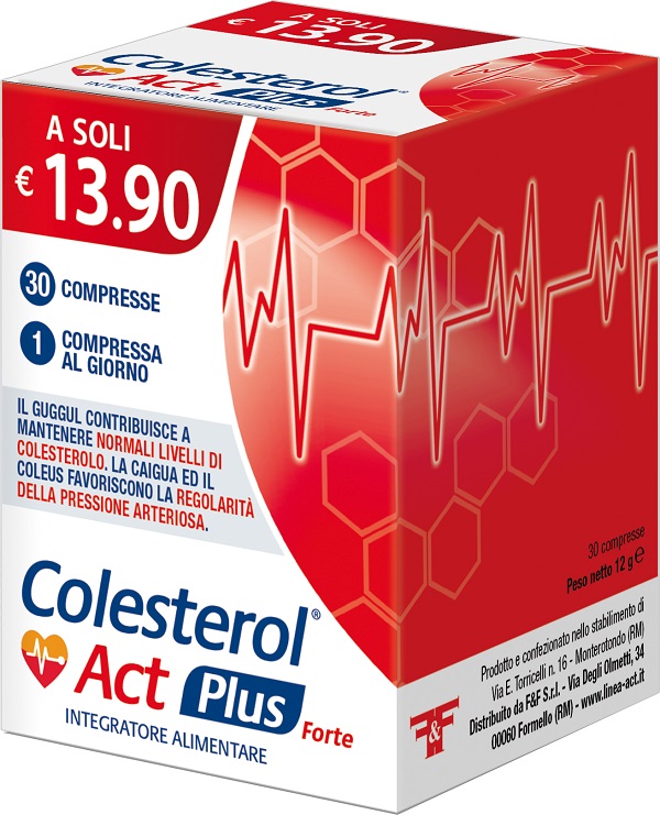 COLESTEROL ACT PLUS FORTE 30 COMPRESSE - Parafarmacia Mostacciano