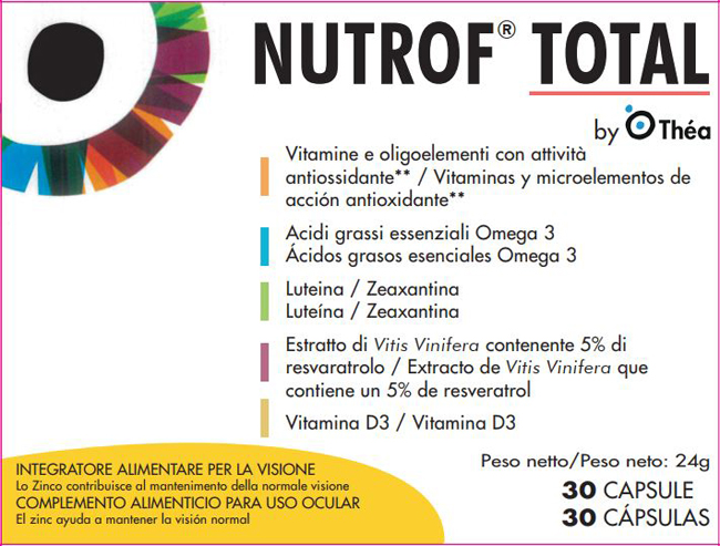 NUTROF TOTAL 30 CAPSULE - Parafarmacia Mostacciano