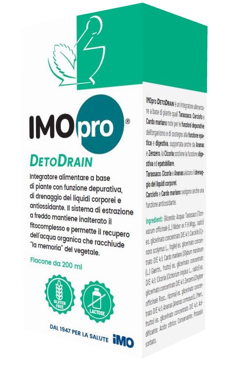 IMOPRO DETODRAIN 200 ML  - Parafarmacia Mostacciano