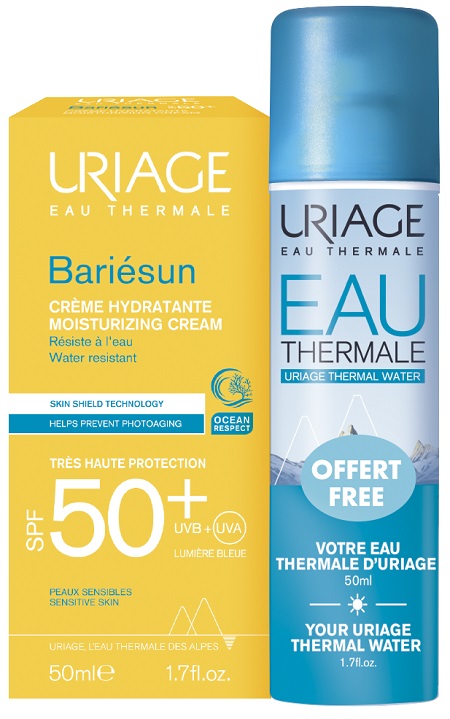 URIAGE EAU THERMALE BARIESUN CREMA SPF50+ 50 ML + ETU SPRAY 50 ML OMAGGIO - Parafarmacia Mostacciano