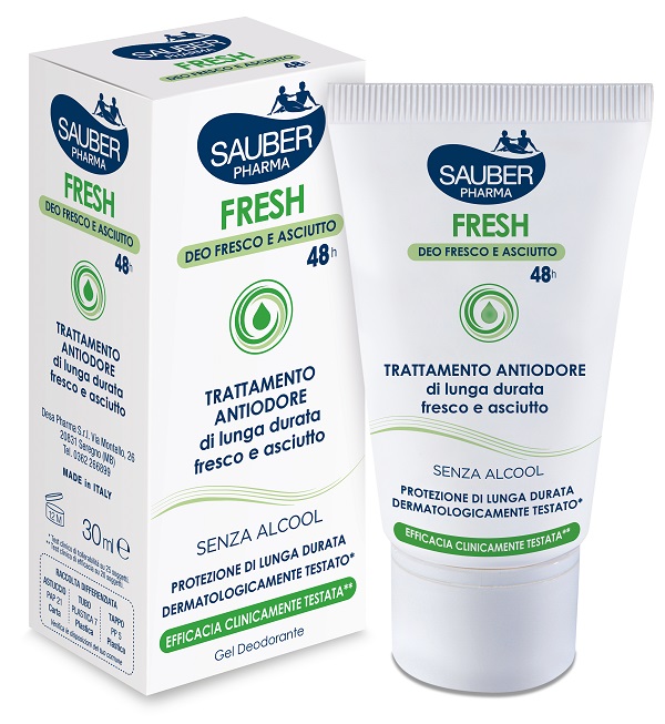 SAUBER FRESH DEODORANTE GEL ASTUCCIO 30 ML - Parafarmacia Mostacciano
