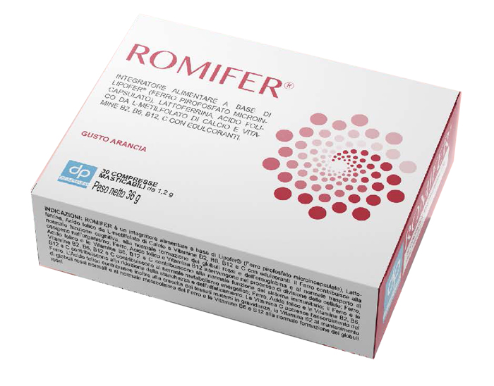 ROMIFER 30 COMPRESSE MASTICABILI - Parafarmacia Mostacciano