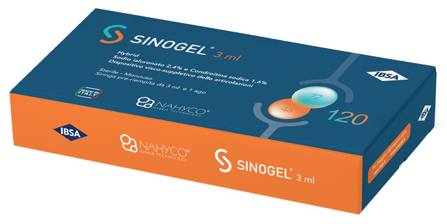 SIRINGA INTRA-ARTICOLARE SINOGEL 2,4% + 1,6% 3 ML 1 FS + AGO GAUGE 21 - Parafarmacia Mostacciano