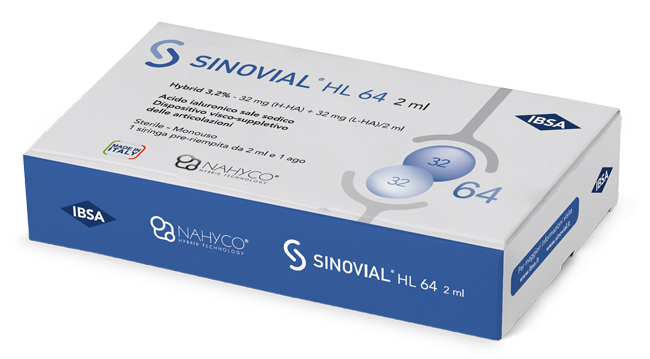 SIRINGA INTRA-ARTICOLARE SINOVIAL HL 64 SPEDITO IN BUSTA TERMICA  - Parafarmacia Mostacciano