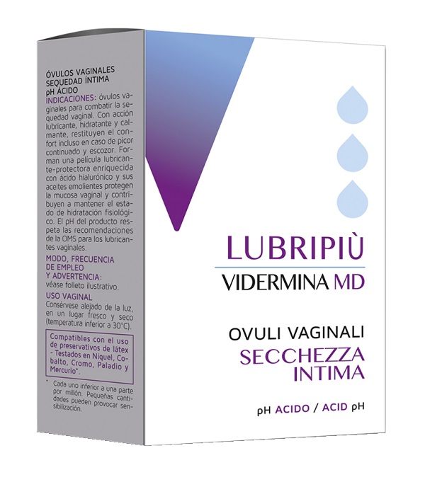 VIDERMINA LUBRIPIU' OVULI VAGINALI 2 BLISTER DA 5 OVULI - Parafarmacia Mostacciano