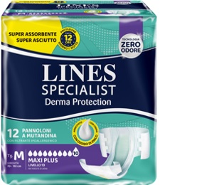 PANNOLONE A MUTANDINA LINES SPECIALIST DERMA MAXI XL 20 PEZZI - Parafarmacia Mostacciano