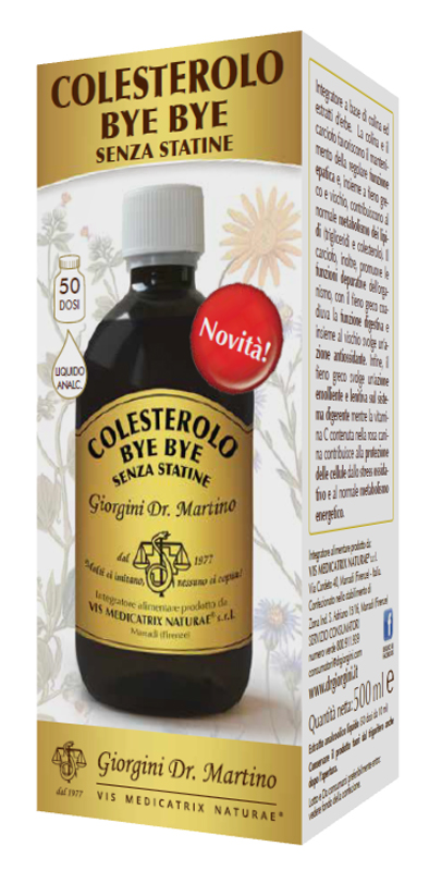COLESTEROLO BYE BYE SENZA STATINE 500 ML - Parafarmacia Mostacciano