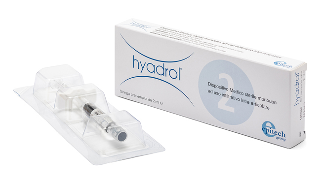 SIRINGA INTRA-ARTICOLARE HYADROL CON ACIDO IALURONICO 1% E ADELMITROL 2% CAPACITA' 2 ML - Parafarmacia Mostacciano