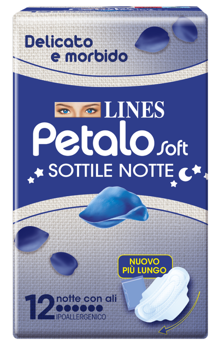 LINES PETALO SOFT NOTTE 12 PEZZI - Parafarmacia Mostacciano
