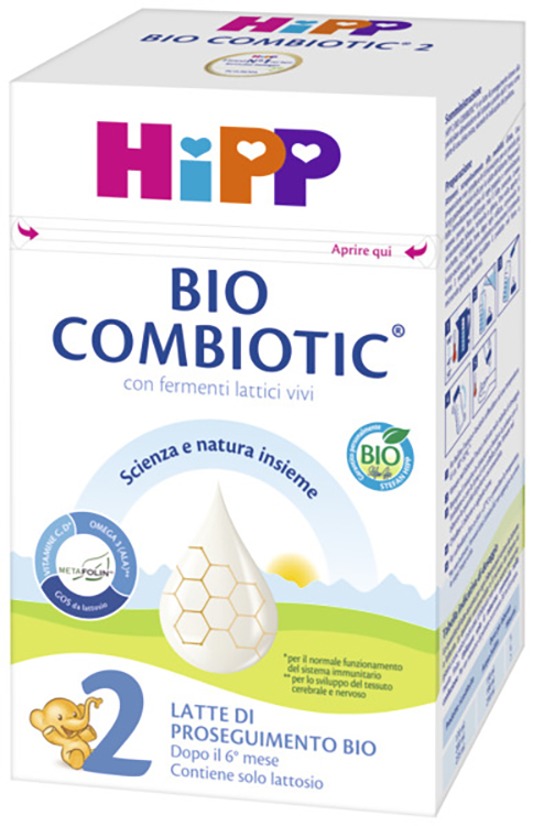 HIPP 2 BIO COMBIOTIC 600 G - Parafarmacia Mostacciano