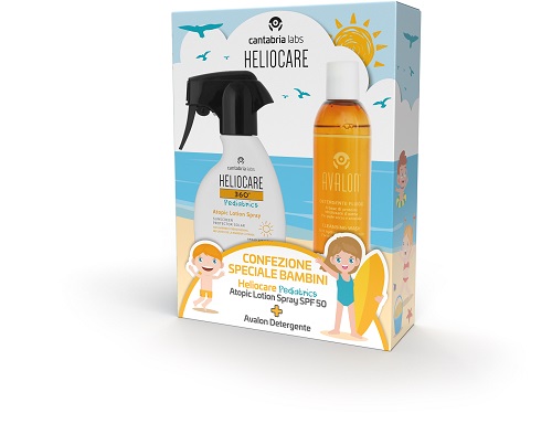 HELIOCARE 360 PEDIATRICS ATOPIC LOTION 250 ML + AVALON DETERGENTE FLUIDO 250 ML - Parafarmacia Mostacciano