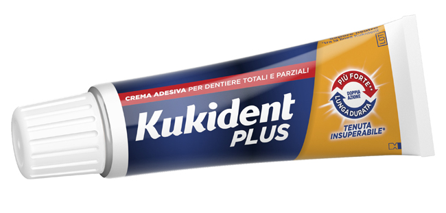 KUKIDENT PLUS DOPPIA AZIONE CREMA ADESIVA DENTIERE 40 G - Parafarmacia Mostacciano