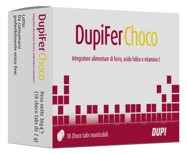 DUPIFER CHOCO 18 CHOCO TABS - Parafarmacia Mostacciano