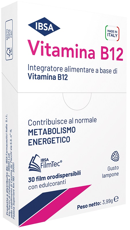 VITAMINA B12 IBSA 30 FILM ORALI - Parafarmacia Mostacciano