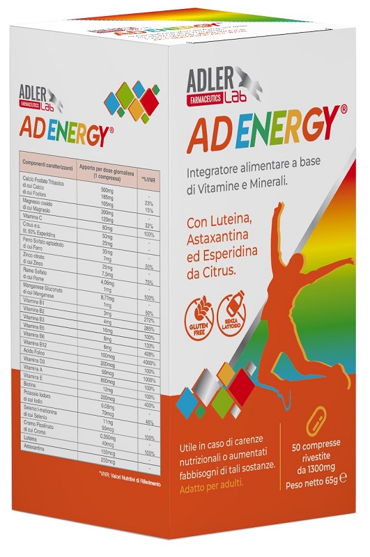 ADENERGY 50 COMPRESSE - Parafarmacia Mostacciano