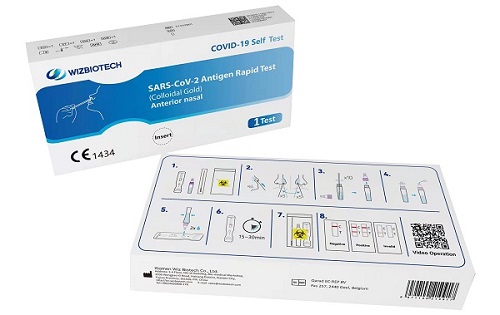 TEST ANTIGENICO RAPIDO COVID-19 AUTODIAGNOSTICO DETERMINAZIONE QUALITATIVA ANTIGENI SARS-COV-2 IN TAMPONI NASALI MEDIANTE IMMUNOCROMATOGRAFIA - Parafarmacia Mostacciano