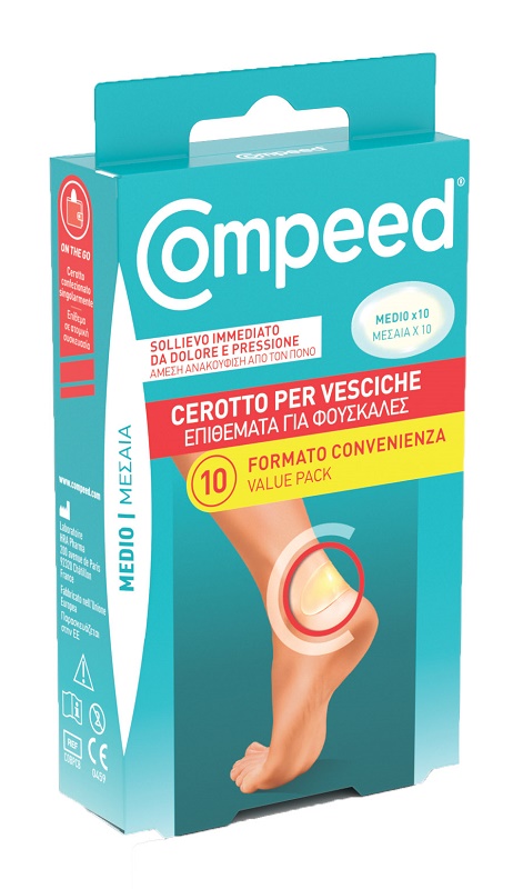 CEROTTI COMPEED PER VESCICHE MEDIO 10 PEZZI CARTON - Parafarmacia Mostacciano