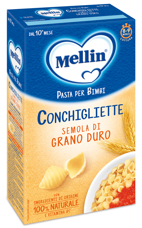 MELLIN CONCHIGLIETTE 100% GRANO DURO 280 G - Parafarmacia Mostacciano