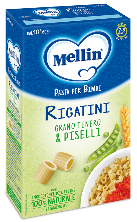 MELLIN RIGATINI CON PISELLI 280 G - Parafarmacia Mostacciano
