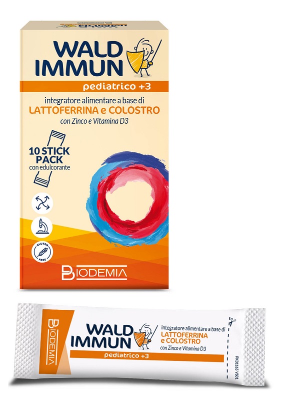 WALD IMMUN PEDIATRICO +3 10 STICK GUSTO CIOCCOLATO - Parafarmacia Mostacciano