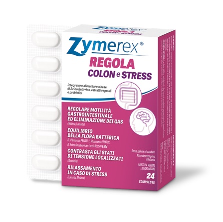 ZYMEREX REGOLA COLON E STRESS 24 COMPRESSE - Parafarmacia Mostacciano