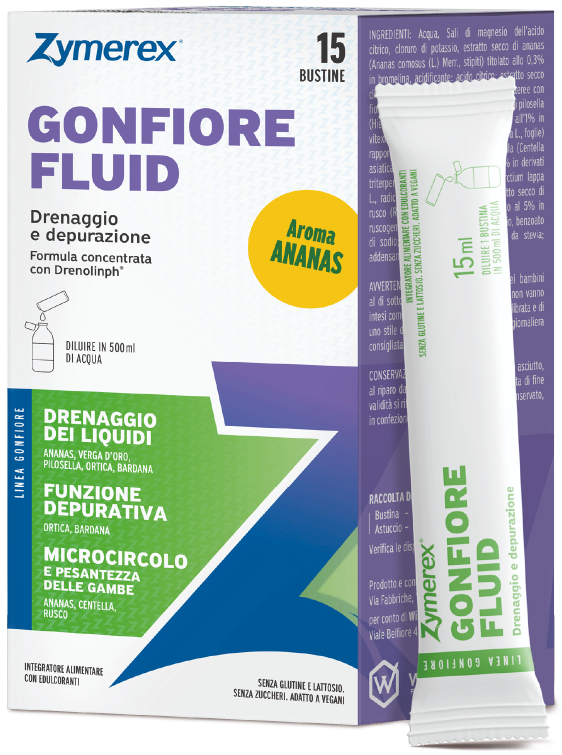 ZYMEREX GONFIORE FLUID 15 BUSTINE - Parafarmacia Mostacciano