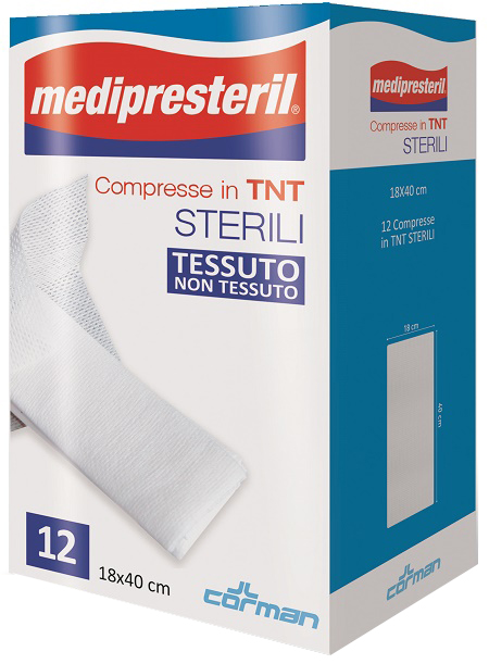 COMPRESSE STERILI TNT MEDIPRESTERIL 18X40 CM 12 PEZZI - Parafarmacia Mostacciano