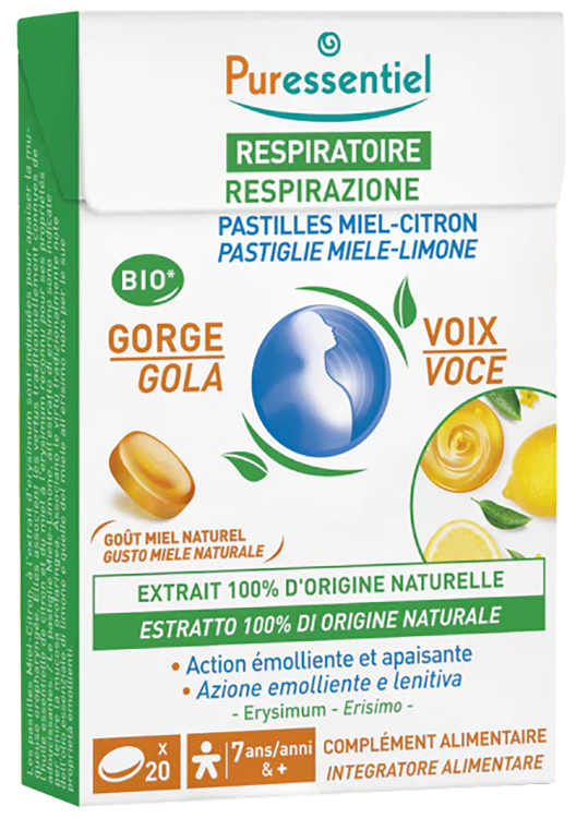 PURESSENTIEL PASTIGLIE MIELE RESPIRAZIONE 44 G - Parafarmacia Mostacciano
