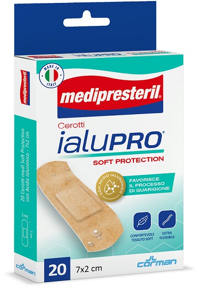 MEDIPRESTERIL CEROTTI IALUPRO SOFT PROTECTION MEDI 7X2CM 20 PEZZI - Parafarmacia Mostacciano