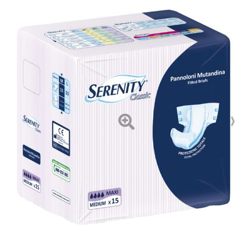 PANNOLONE MUTANDINA SERENITY CLASSIC MAXI TAGLIA EXTRALARGE 15 PEZZI - Parafarmacia Mostacciano