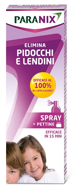 SPRAY PARANIX TRATTAMENTO ANTIPEDICULOSI 100 ML + PETTINE REGOLAMENTO MDR - Parafarmacia Mostacciano
