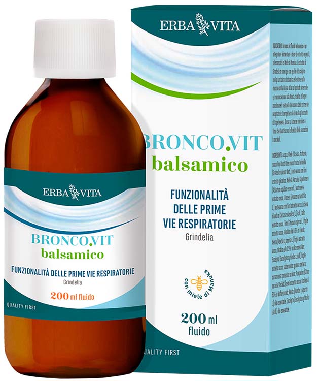 BRONCOVIT FLUIDO BALSAMICO 200 ML - Parafarmacia Mostacciano