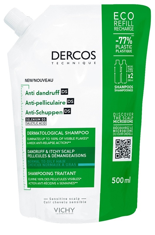 DERCOS ECO RICARICA FORFORA 500 ML - Parafarmacia Mostacciano
