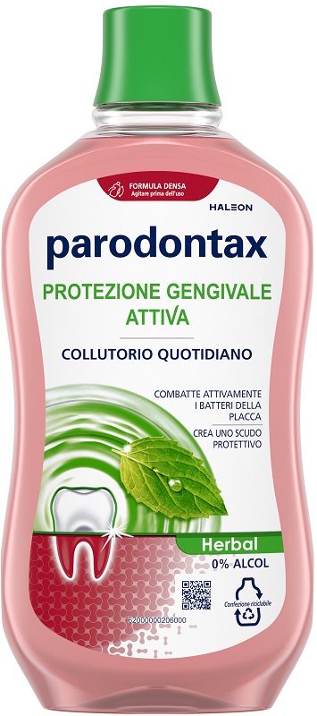PARODONTAX COLLUTORIO PROTEZIONE GENGIVE HERBAL 500 ML - Parafarmacia Mostacciano