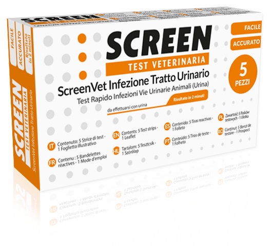 SCREENVET TEST RAPIDO INFEZIONE TRATTO URINARIO CANE E GATTO - Parafarmacia Mostacciano