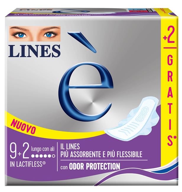 LINES E' LUNGO CARRY PACK 9 + 2 PEZZI - Parafarmacia Mostacciano