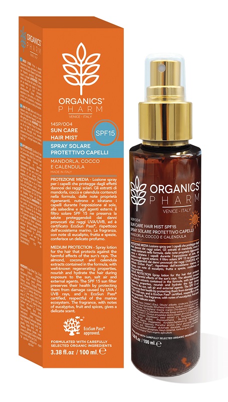 ORGANICS PHARM SUN CARE HAIR MIST SPF15 100 ML - Parafarmacia Mostacciano