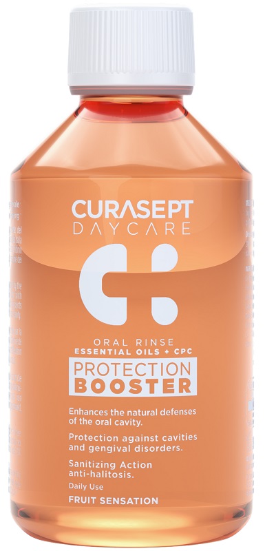 CURASEPT DAYCARE COLLUTORIO PROTECTION BOOSTER FRUIT SENSATION 250 ML - Parafarmacia Mostacciano