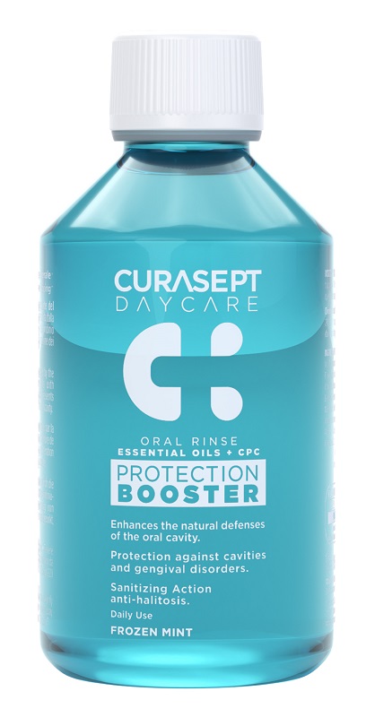 CURASEPT DAYCARE COLLUTORIO PROTECTION BOOSTER FROZEN MINT 100 ML - Parafarmacia Mostacciano