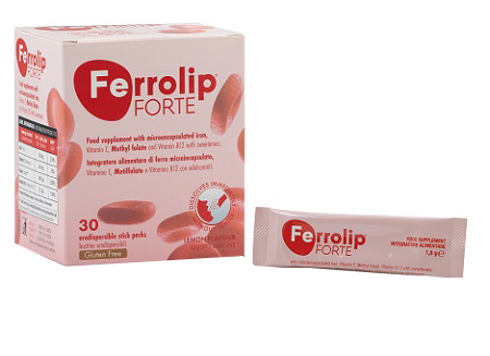 FERROLIP FORTE 30 STICK PACKS DA 1,8 G GUSTO LIMONE - Parafarmacia Mostacciano