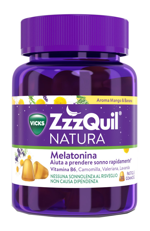 ZZZQUIL NATURA MANGO & BANANA 30 PASTIGLIE GOMMOSE - Parafarmacia Mostacciano